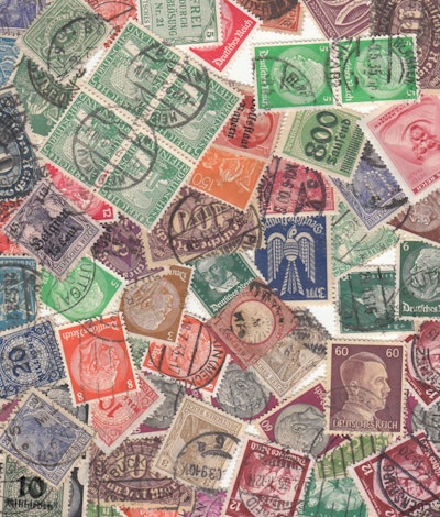 100 Briefmarken Deutschland bis 1945, vorwiegend DR