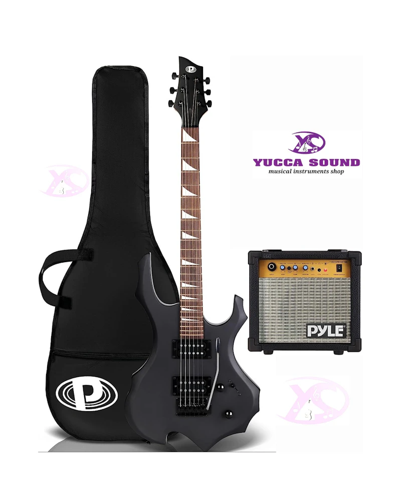 Pyle Heavy Metal Electric Guitar Axe w/ Amplifier Kit