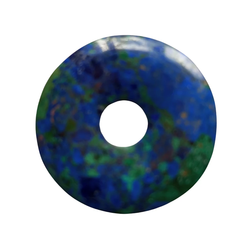 Azurit-Malachit Donut Einzelstück.