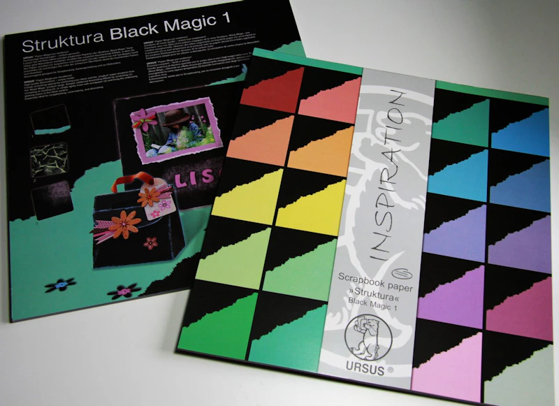 Scrapbook-Block Struktura "Black Magic 1"