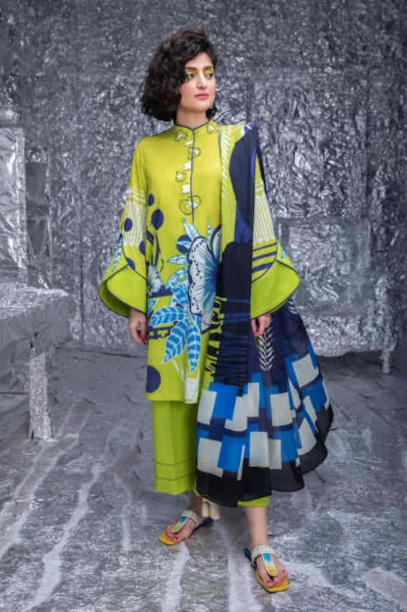 Sapphire - 3 Pc Unstitched Lawn Suit