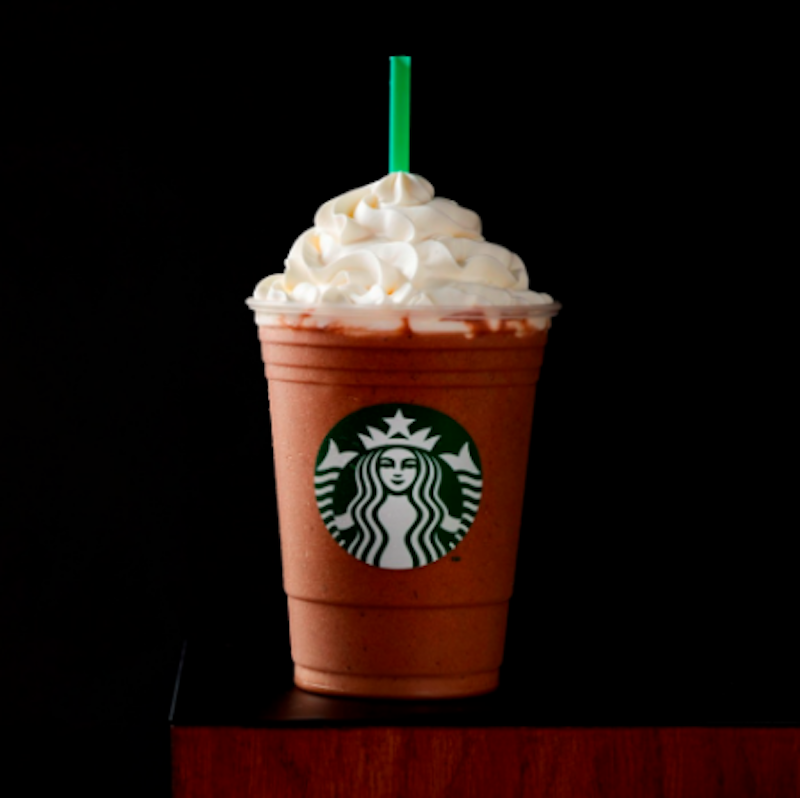 Icy chocolate coffee smoothie (Starbucks)