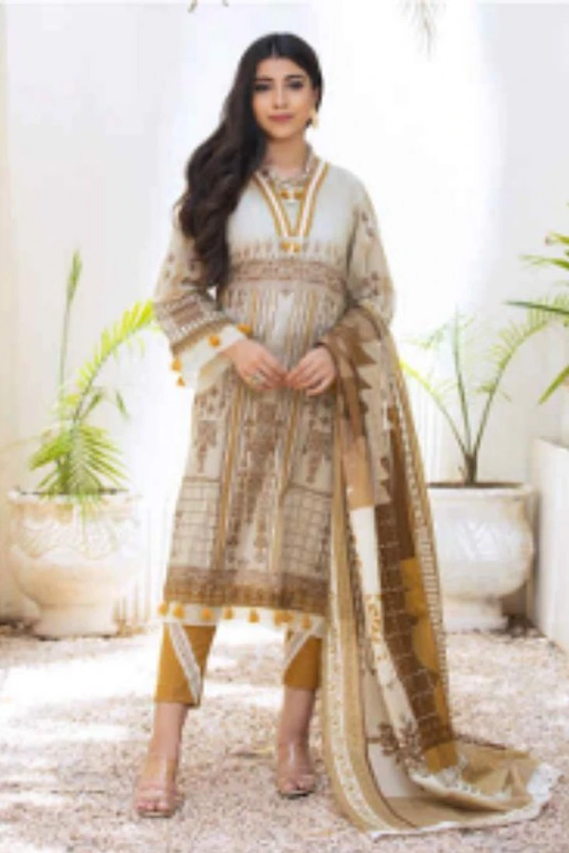 Sapphire - 3 Pc Unstitched Lawn Suit