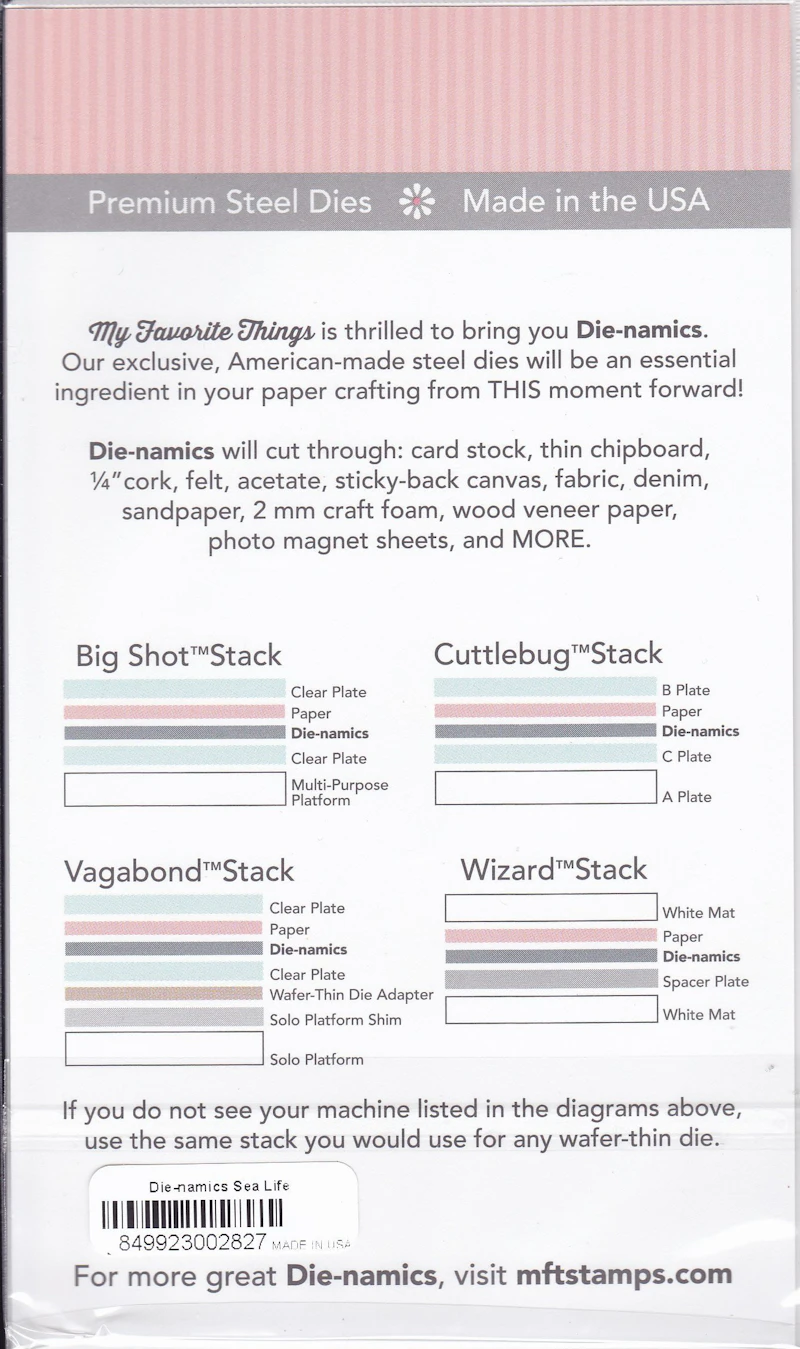 Die - Cut Set "Sea Life" , My Favorite Things