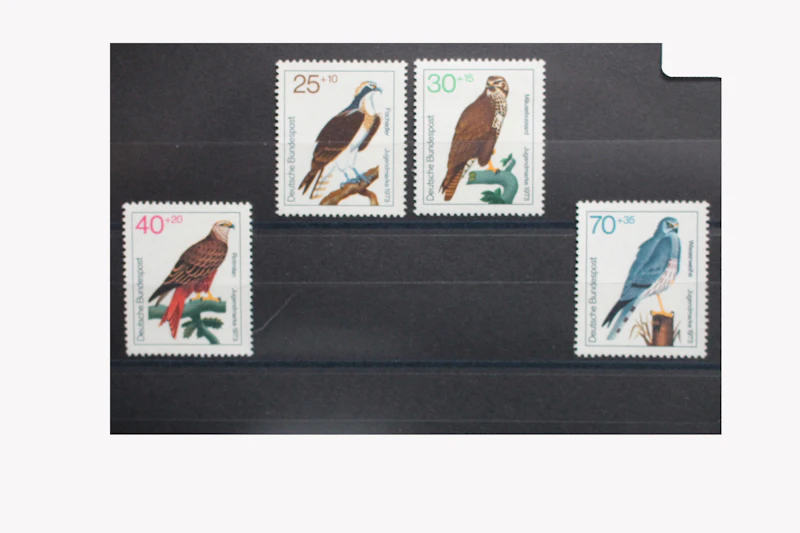 Robbert´s Briefmarken Bund "Jugend : Greifvögel", 1973, postfrisch
