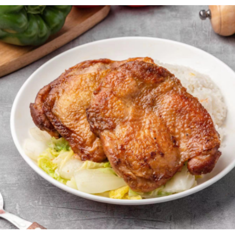 Fried chicken steak and rice (fatsusan)