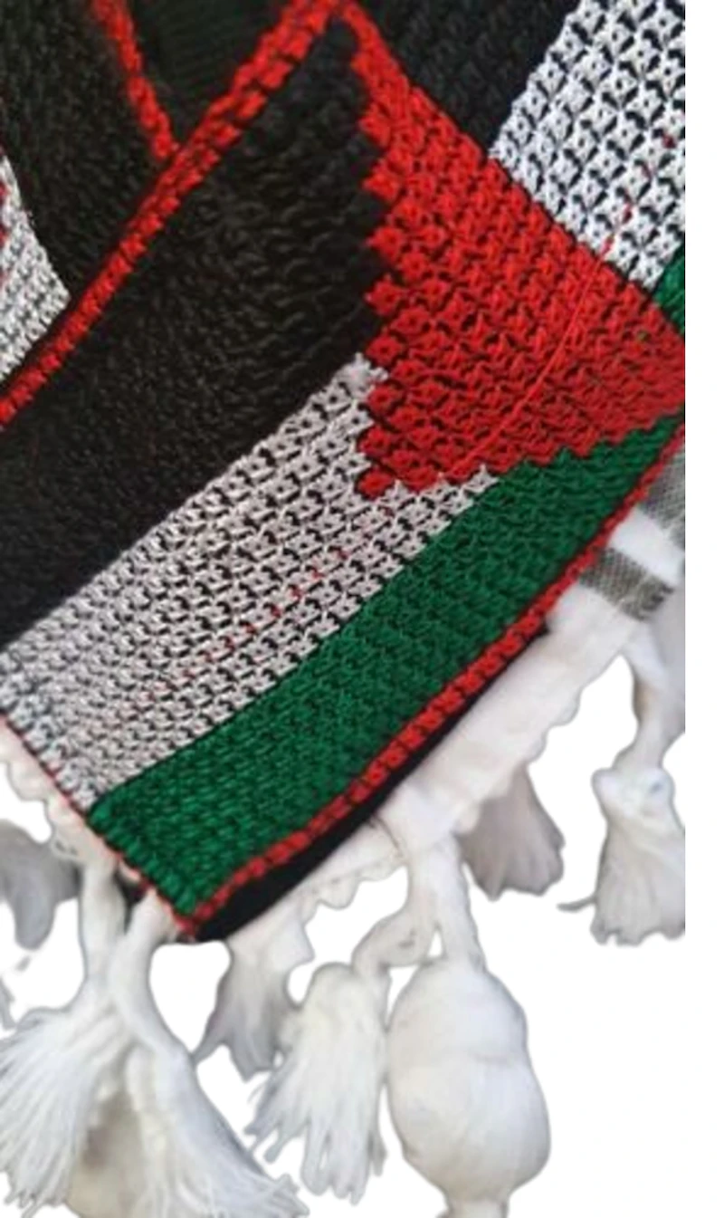 Authentic Palestine flag shawl head wrap