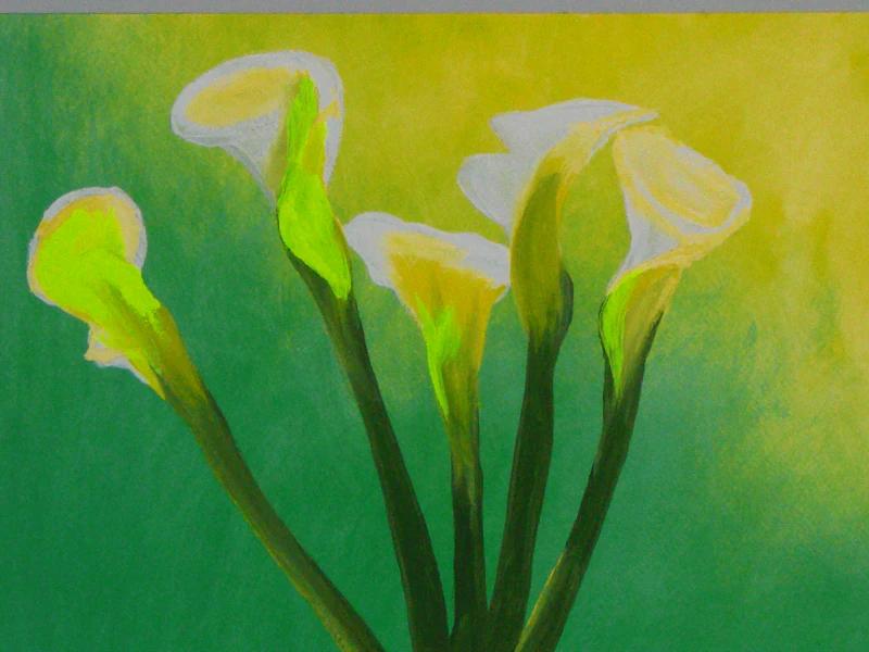 Upon a Lily, Modern Contemporary Still Life Painting