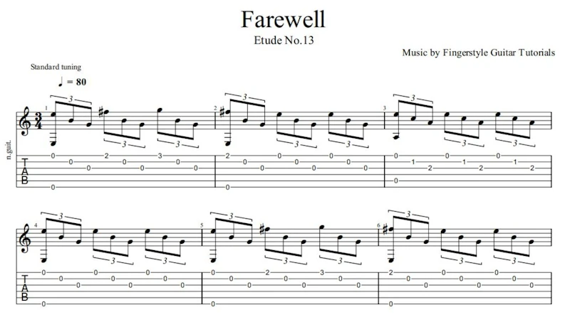 Farewell | TABS & Sheet Music