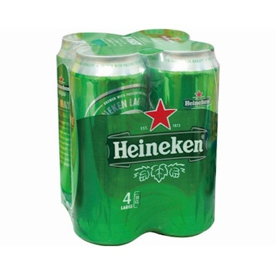 Heineken Beer 500ml x 4pcs (San Mui)