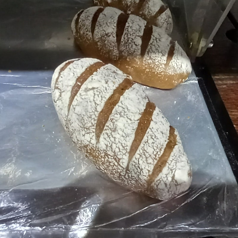 Dark rye roll and walnut roll (lordstow)