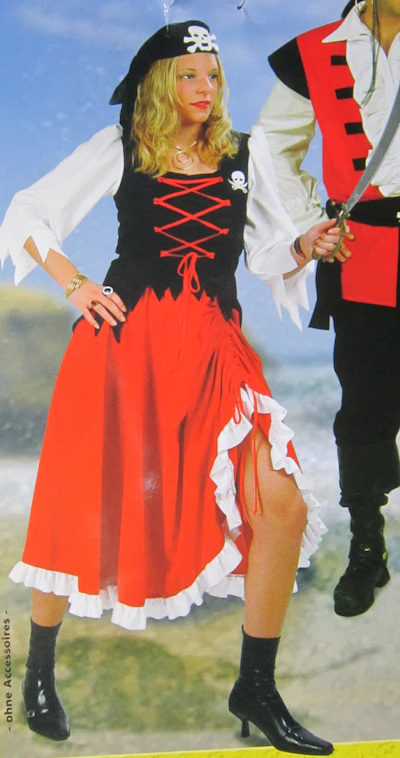 Kostüm Piratenlady Kleid Gr.44