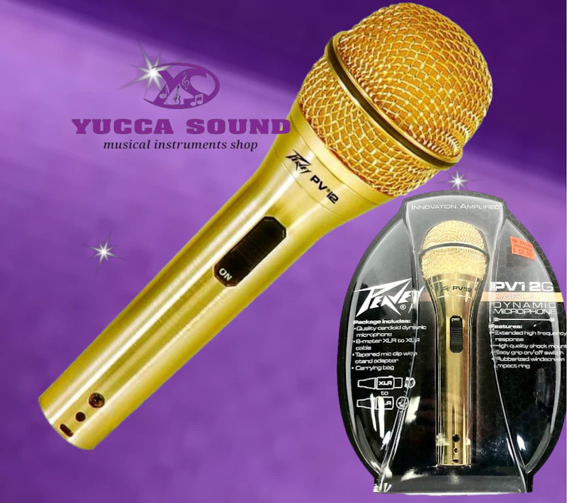 PEAVEY PVI2G GOLD DYNAMIC MICROPHONE