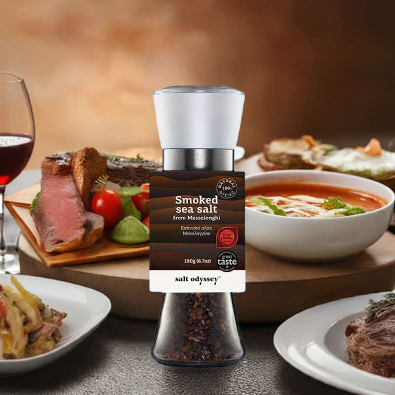 salt odyssey Smoked Sea Salt Mühle 190g