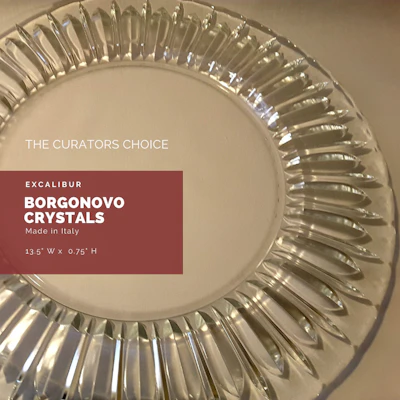 Excalibur Borgonovo Fine Crystal Platter