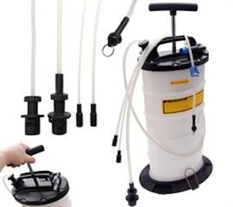 Compressed air brake bleeder and oil extractor