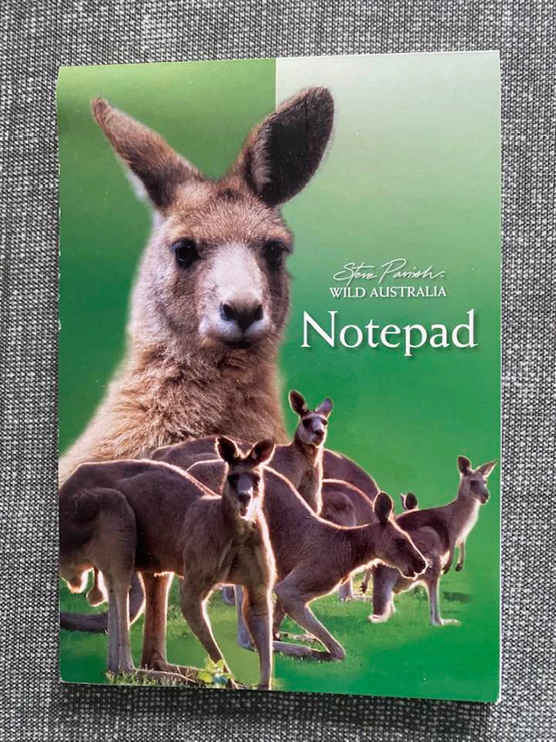 Notepad Kangaroo Steve Parish
