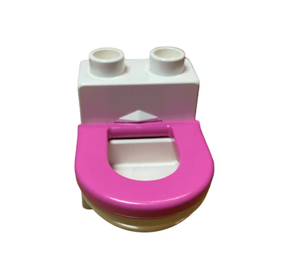 Klo weiß/pink