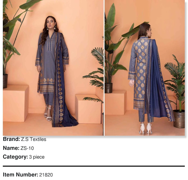 3 Pc Unstitched Suit