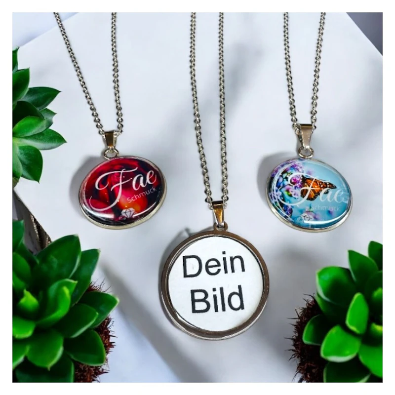 Personalisierter Anhänger mit Kette