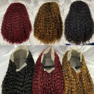 Deep curly human hair Available 