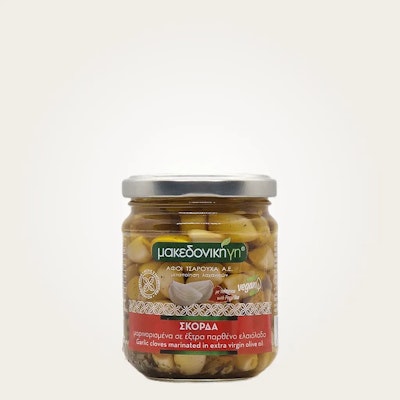 Knoblauchzehen in Extra Nativem Olivenöl 200 g - Makedoniki Gi
