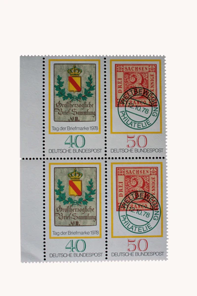 Robbert´s Briefmarken Deutschland MiNr. 980-81, Tag der Briefmarke : Weltbewegung Philatelie, V-Block postfrisch