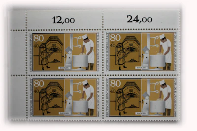 Robbert´s Briefmarken Deutschland MiNr. 1277 Jugend : Handwerksberufe, V-Block postfrisch