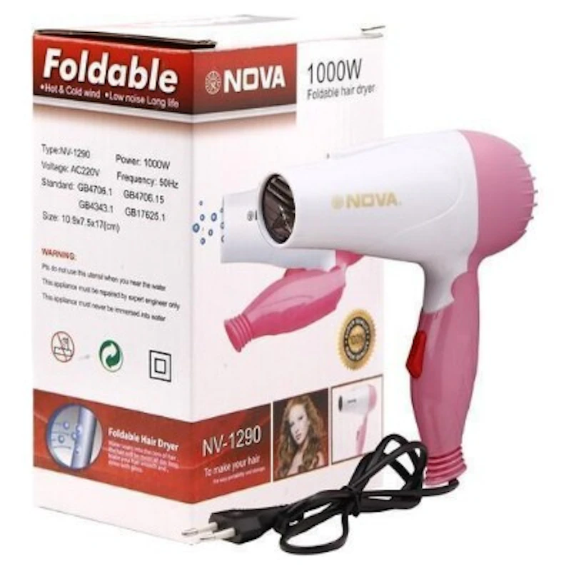 Nova Foldable Hair Dryer (random Color)