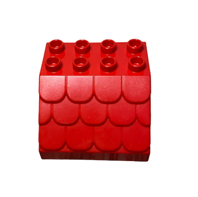 Dachteil rot mit Schindeln