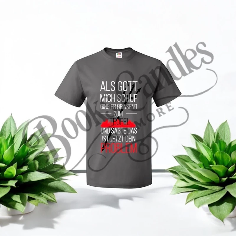 T-Shirt "Als Gott mich schuf"