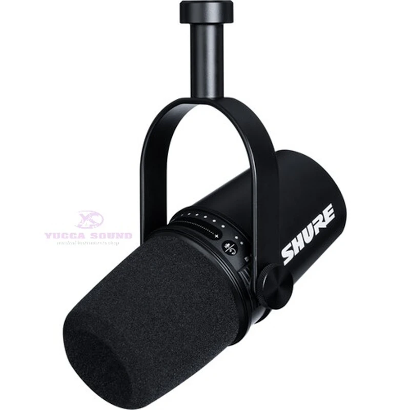 Shure MV7 Podcast Microphone Kit with Mic Stand and Headphones (Black)