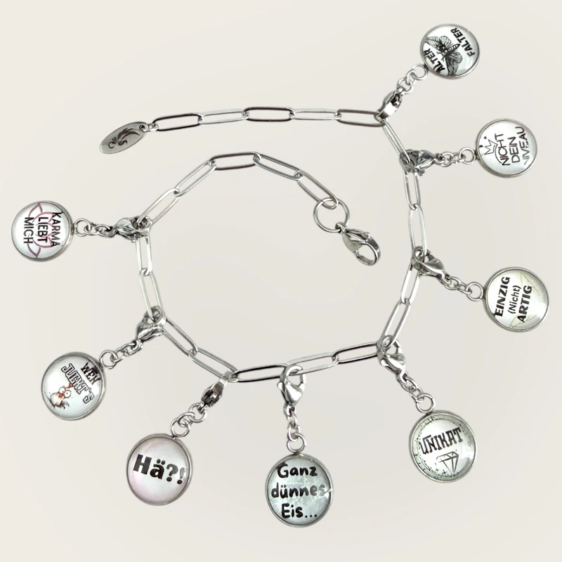 Adventskalender Schmuck für Frauen – 24 Überraschungen aus Edelstahl & Charm-Armband & Halskette  | handmade by FAE