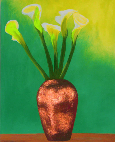 Upon a Lily, Modern Contemporary Still Life Painting