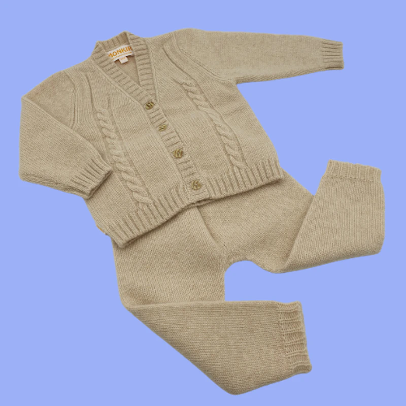Babycardigen/Hose aus Kaschmir im Set