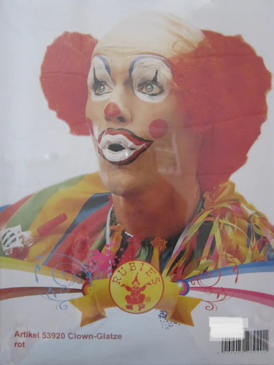 Perücke Herren Clown-Glatze