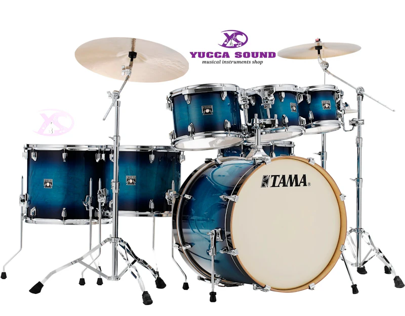 TAMA Superstar Classic 7-Piece Shell Pack Blue Lacquer Burst
