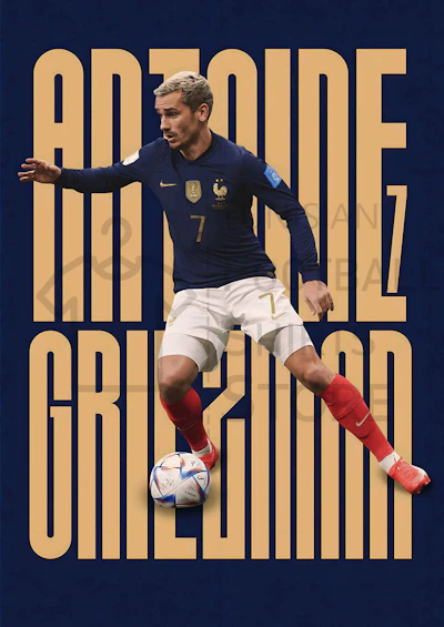 Poster - Griezmann France WorldCup