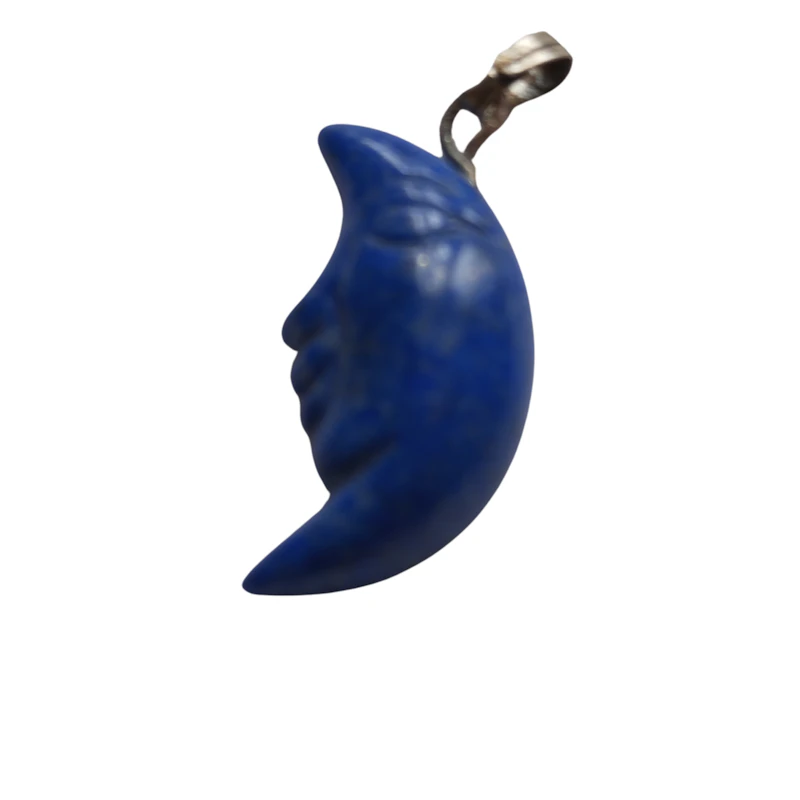 Lapislazuli Mond Anhänger Einzelstück.