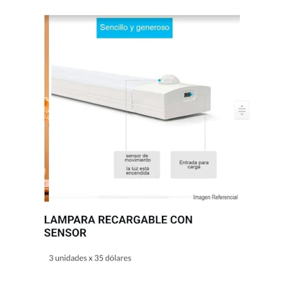 Lámparas recargables