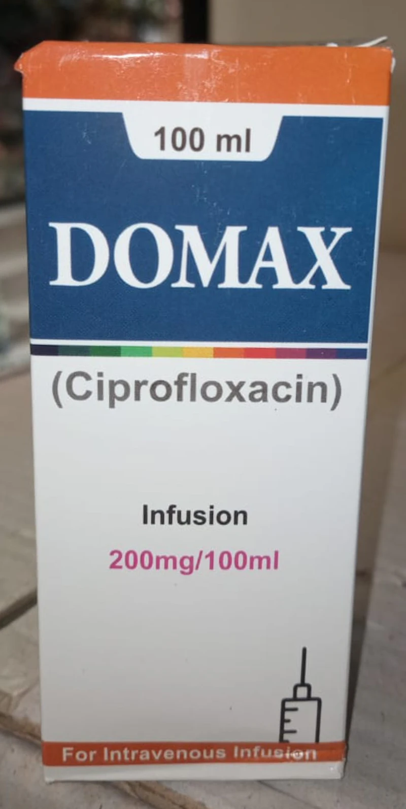 Domax infusion (Ciprofloxacin)