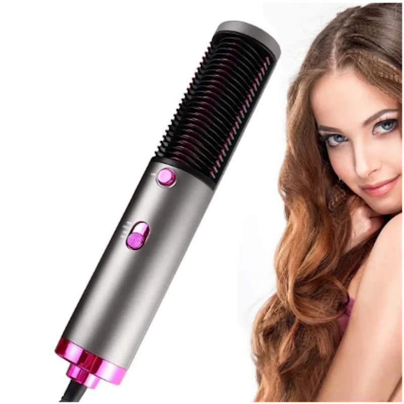 New Hot Air Hair Dryer Brush 3 In 1 Hair Blow Dryer Straightener Volumizer Negative Ion Styler Comb Kit For Wet Dry Hair