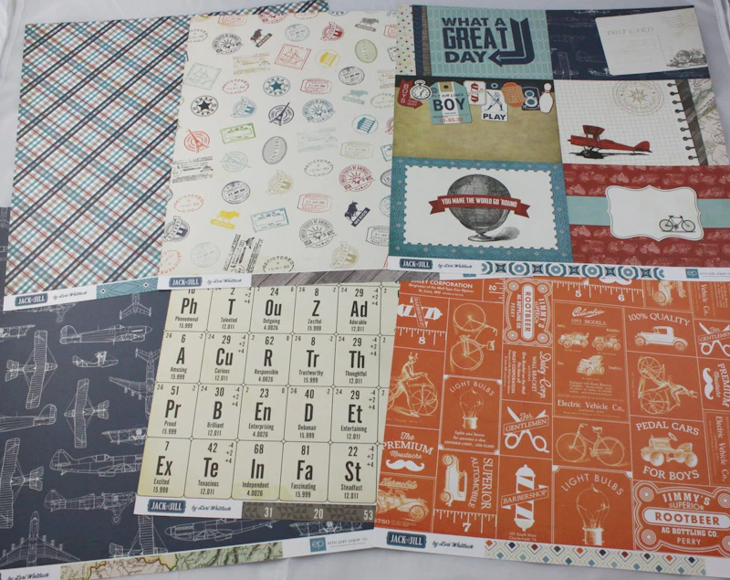 Scrapbook - Set "Jack & Jill" , Boy