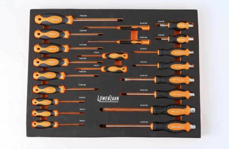 Werkzeugwagen Premium gefüllt 7 Schubladen Schaumeinlagen