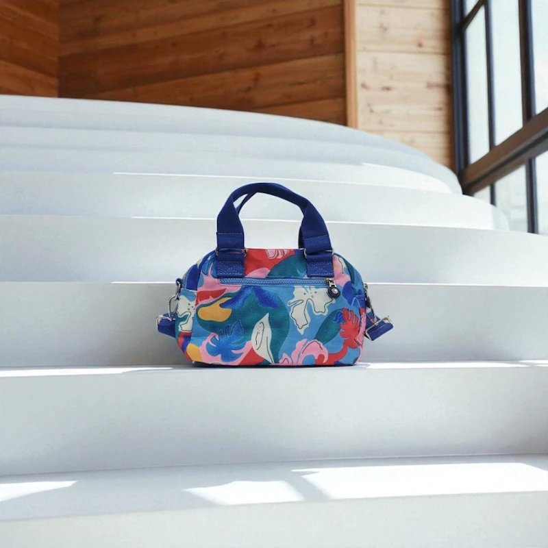 CRINKLE Printed Mini Tote Hand Bag