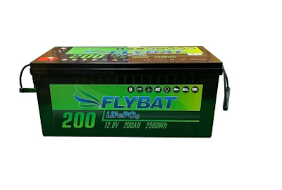 Lithiumbatterie FLYBAT LiFePO4 12,8V 200Ah LX Smart BMS mit Bluetooth