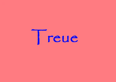 Postkarte: Treue