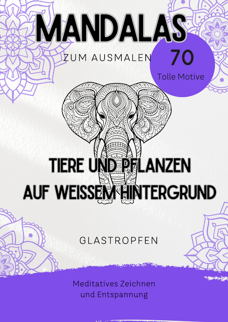 Mandalas zum Ausmalen - 70 tolle Motive auf weissem Hintergrund