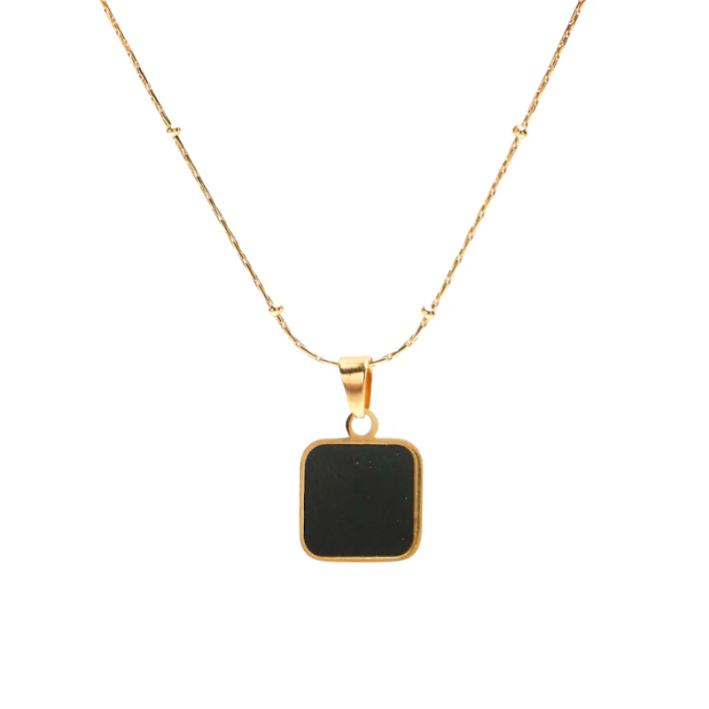 Exclusive Square Necklace and Bracelet