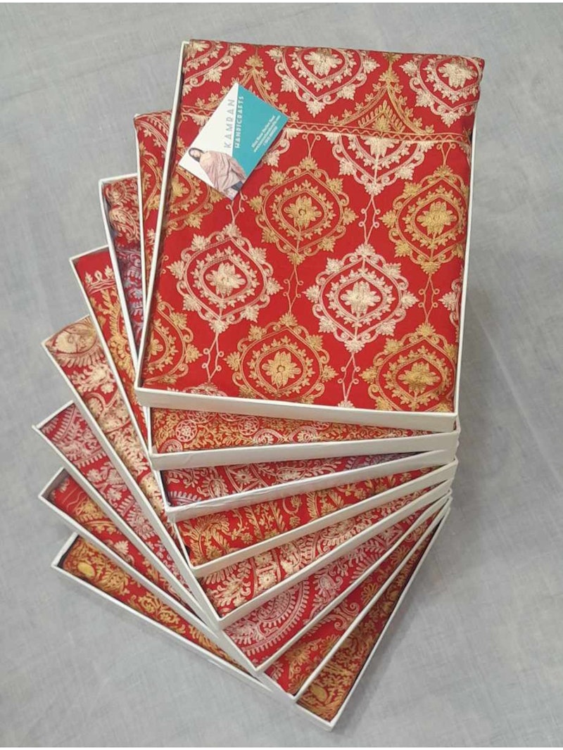 100% pure kashmeri silk jall pashmeena